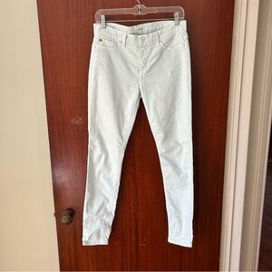Hudson Size 28 Icy Green Skinny Jeans